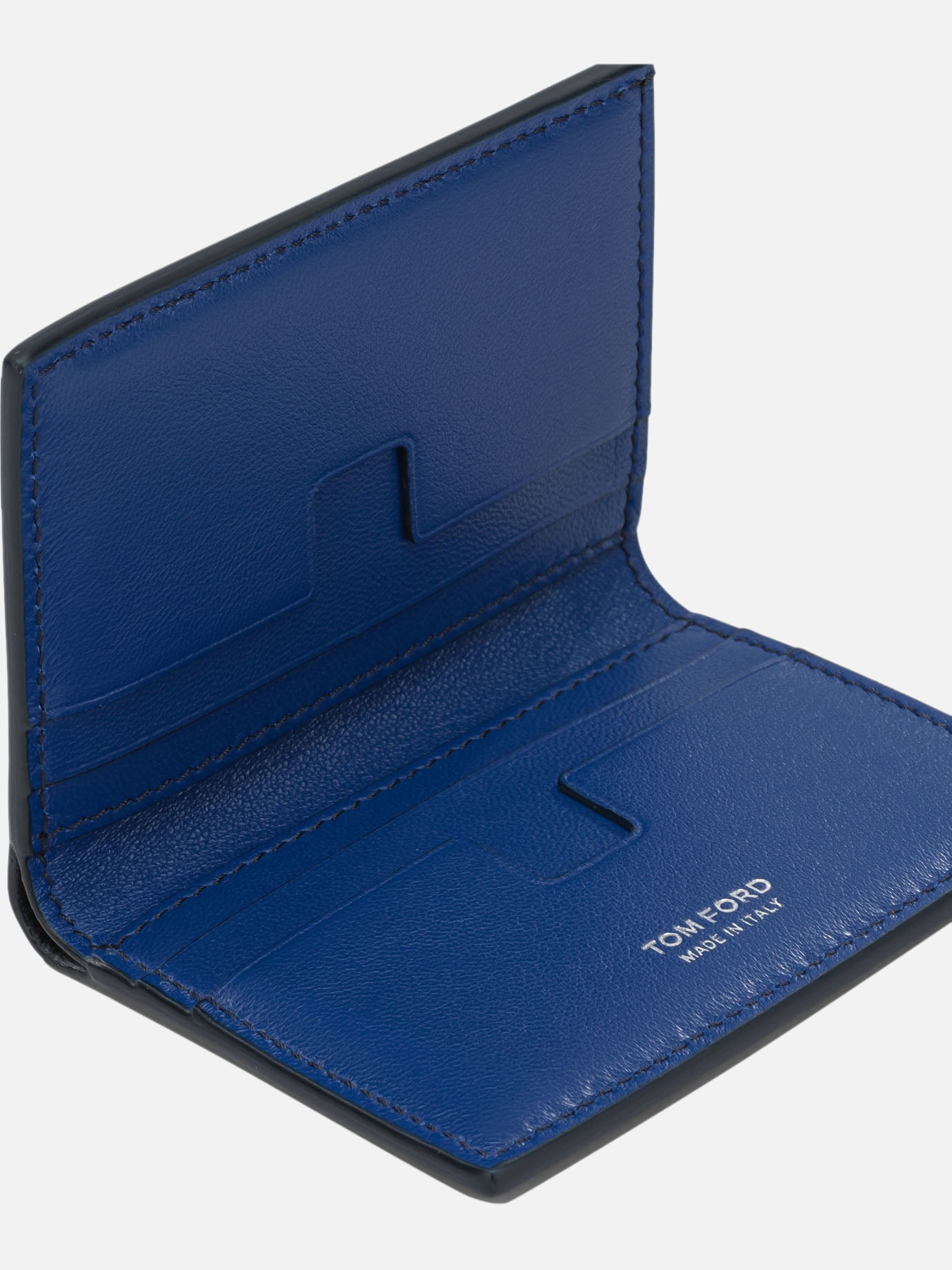 Tom Ford Foldable crocodile-print cardholder Y0279 Blue - Men