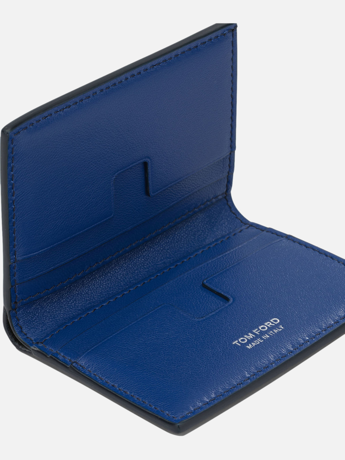 Tom Ford Foldable crocodile-print cardholder Blue - VIETTI