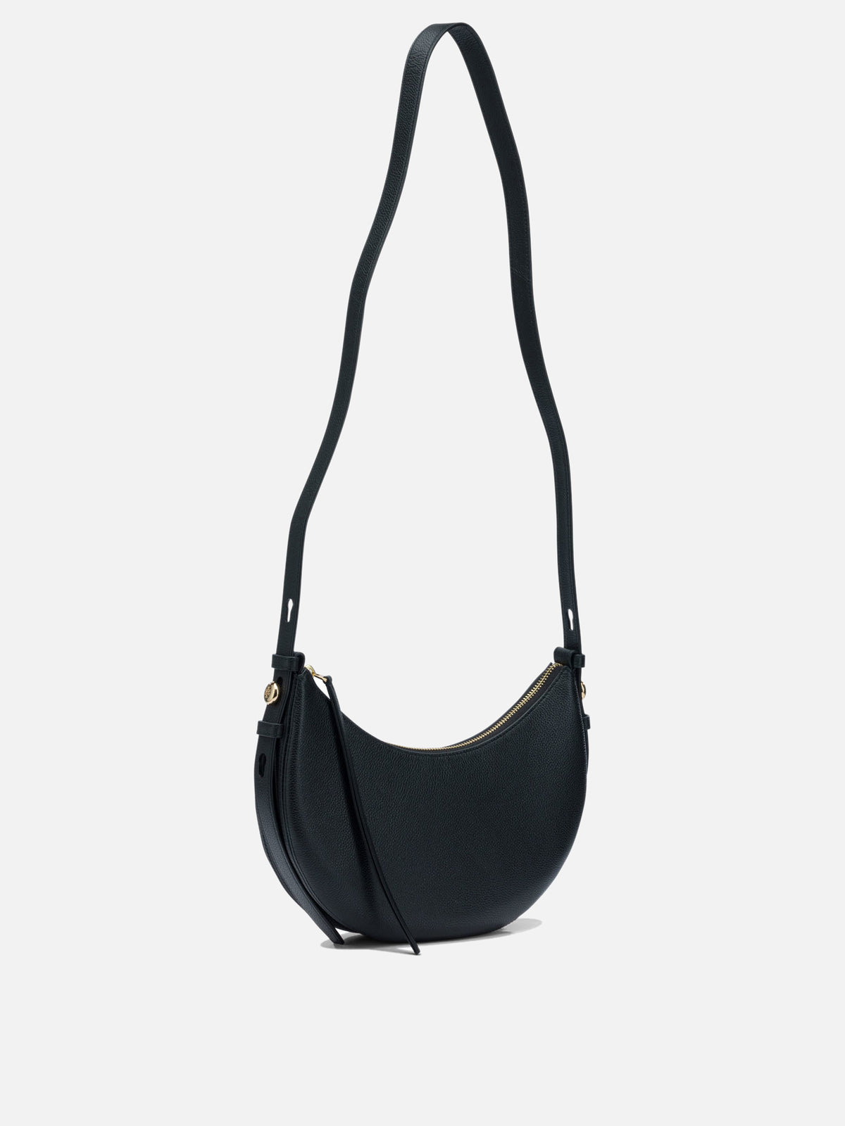 Tory Burch "Romy Half Moon" Small Shoulder Bag Black

