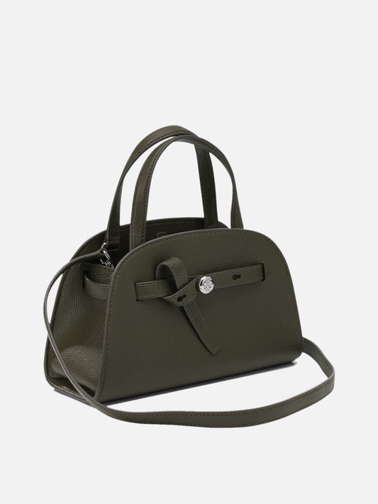 Tory Burch "Romy Bauletto" Small Handbag Green

