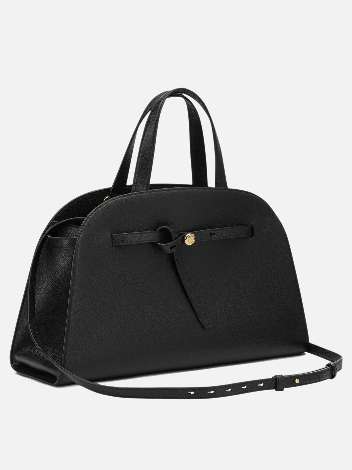 Tory Burch "Romy Bauletto" Large Handbag Black