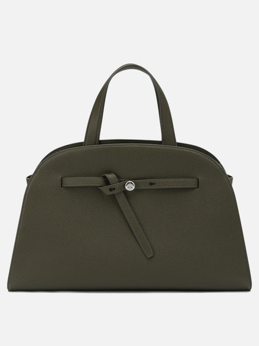 Tory Burch "Romy Bauletto" Large Handbag Green


