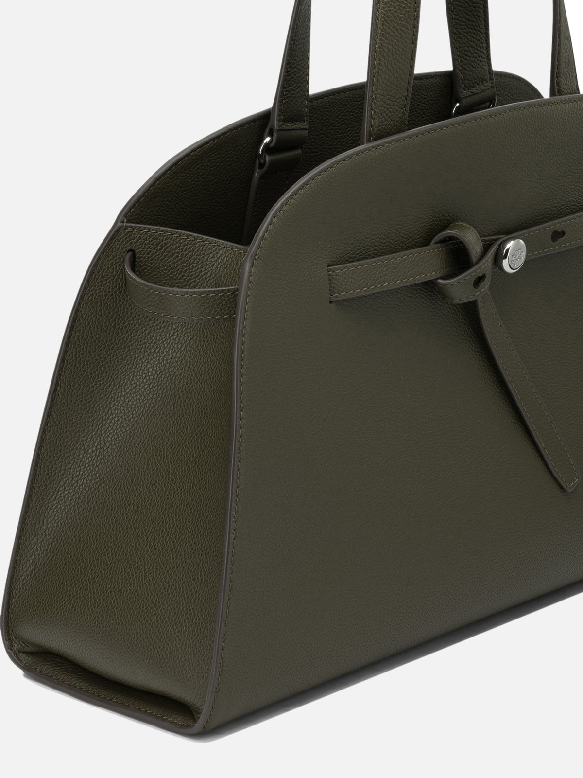 Tory Burch "Romy Bauletto" Large Handbag Green

