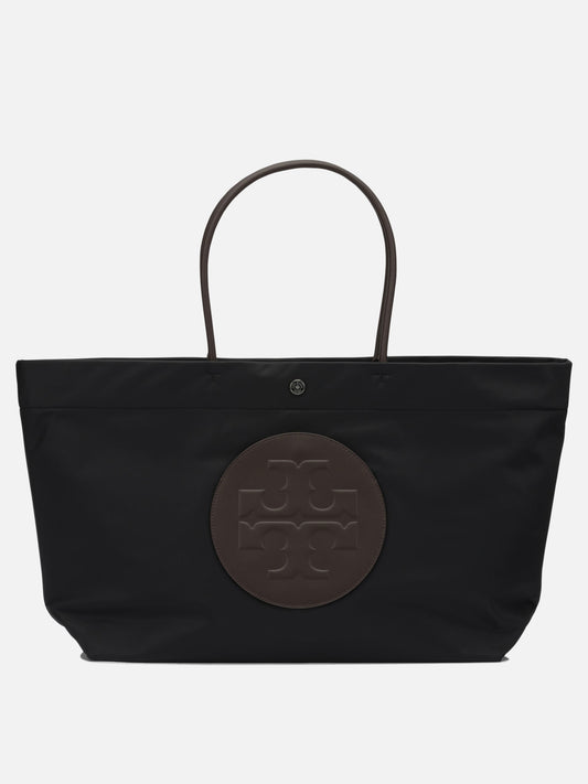 Tory Burch "Ella Twist" Large Shoulder Bag Black

