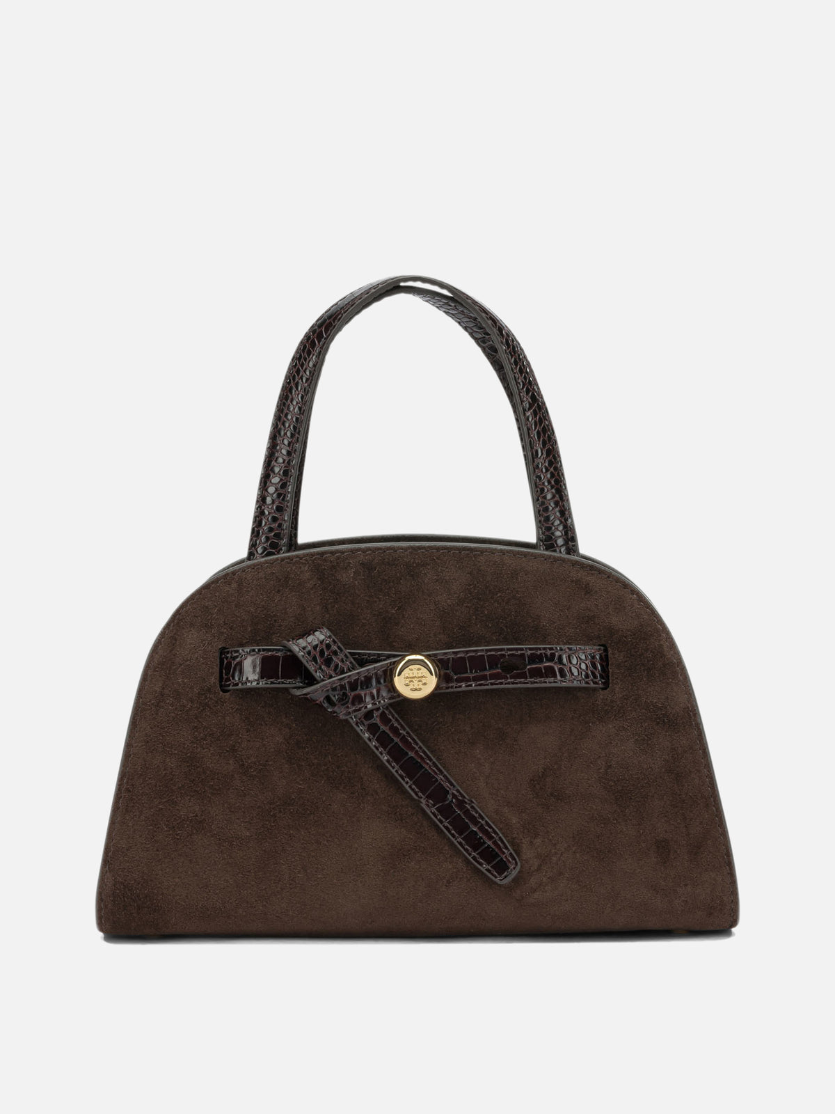 Tory Burch "Romy Bauletto" Small Handbag Brown - VIETTI