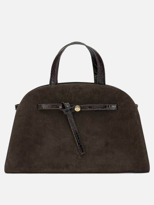 Tory Burch "Romy Bauletto" Large Handbag Brown

