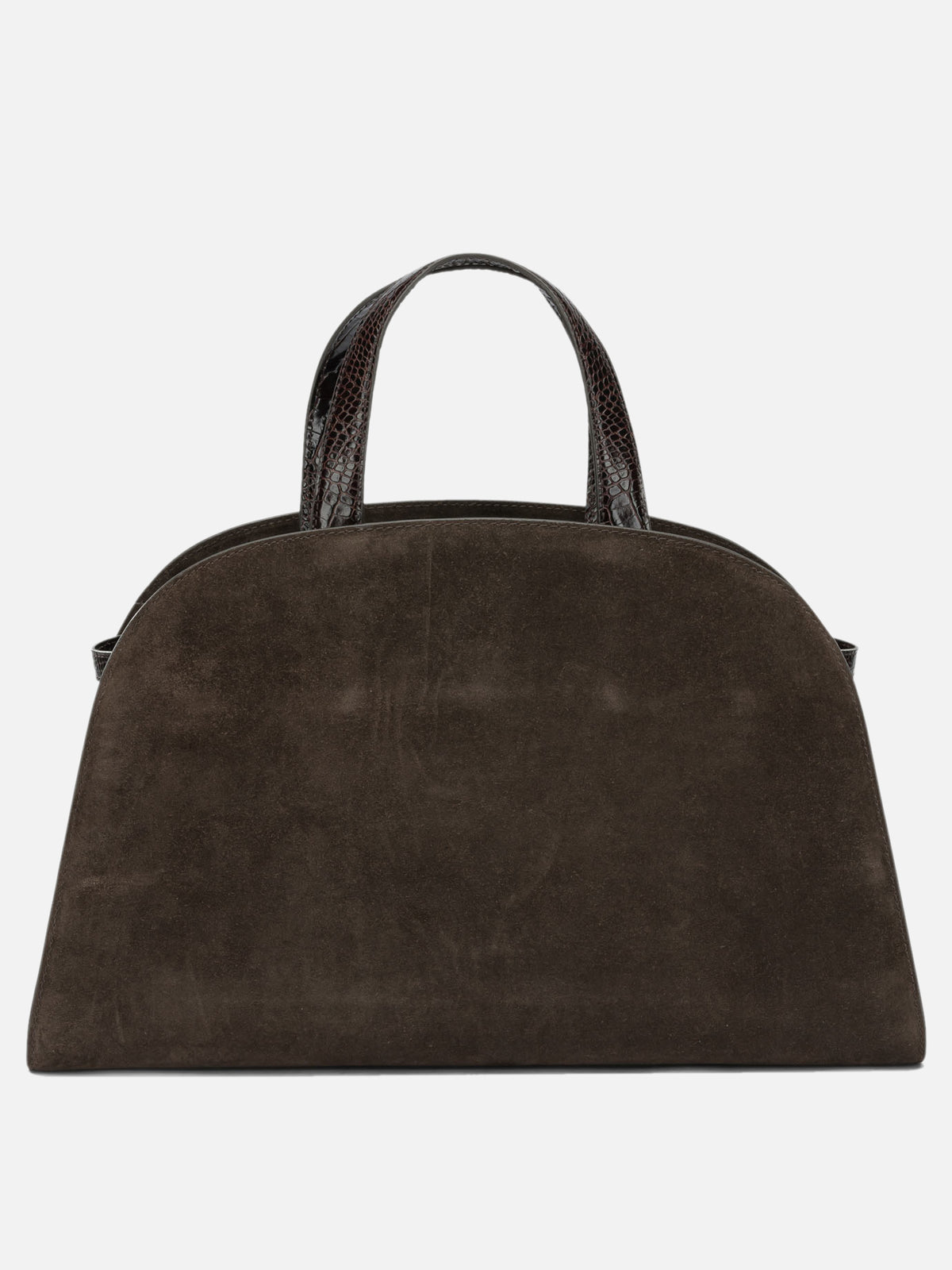 Tory Burch "Romy Bauletto" Large Handbag Brown