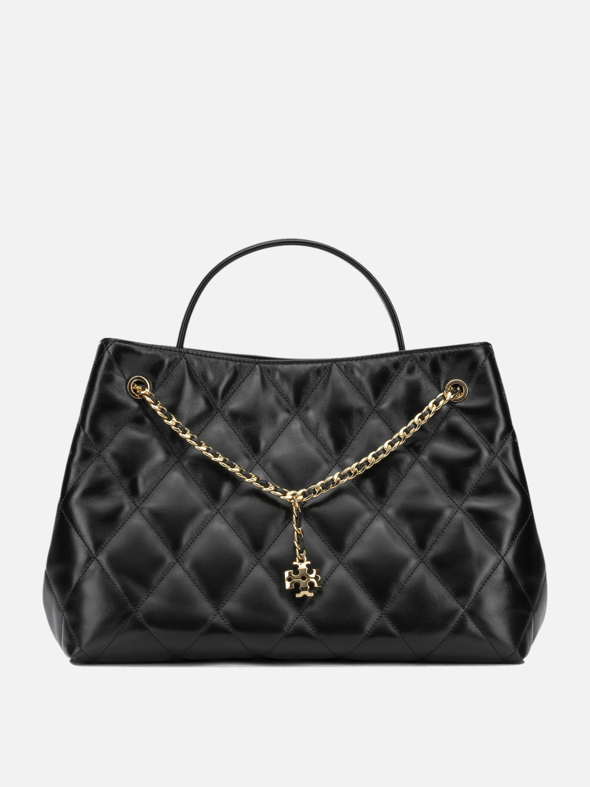 Tory Burch "Fleming" Medium Handbag Black

