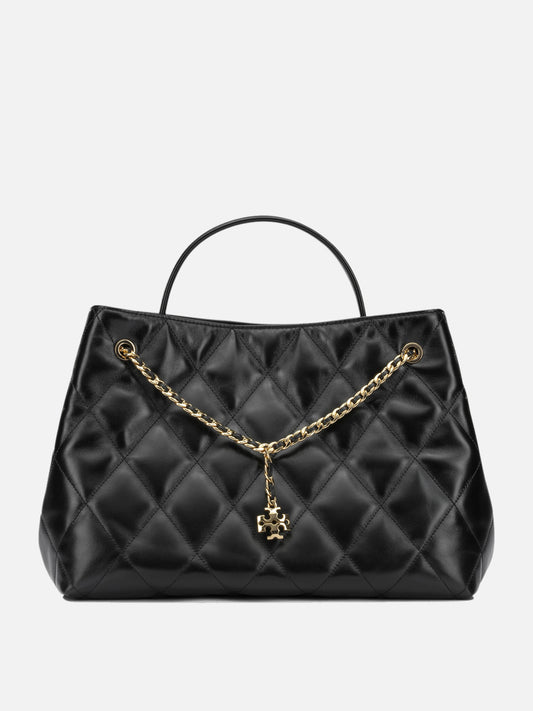 Tory Burch "Fleming" Medium Handbag Black

