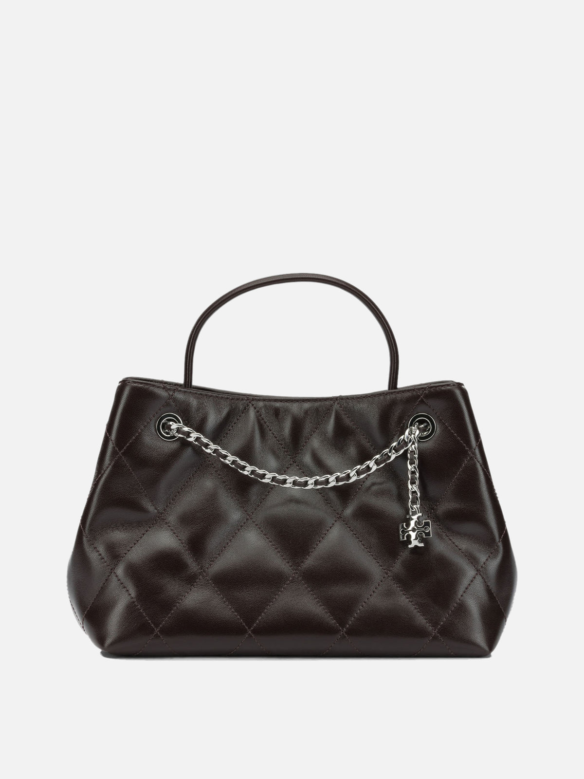 Tory Burch "Fleming" Small Handbag Brown