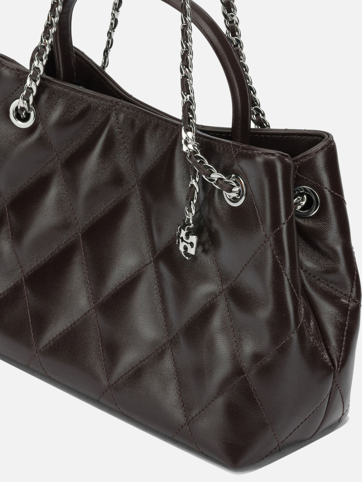 Tory Burch "Fleming" Small Handbag Brown