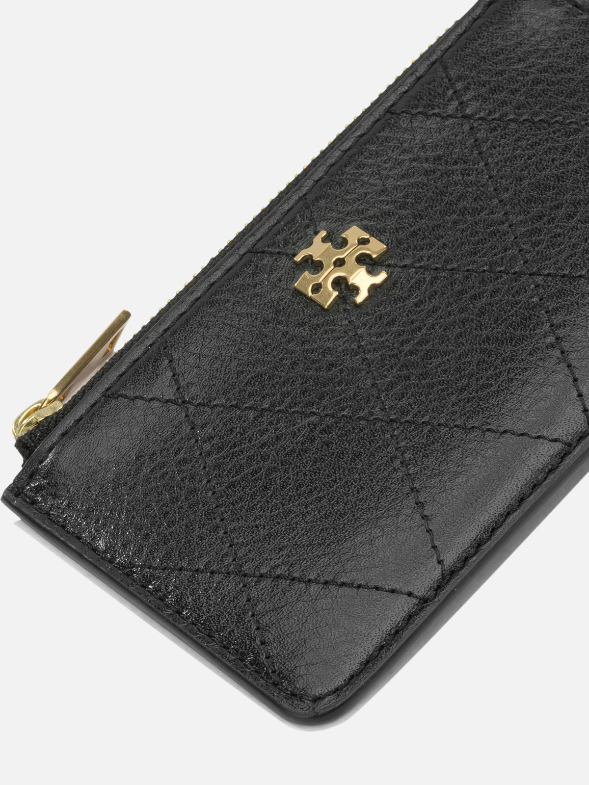 Tory Burch "Charlie Quilted" Card Holder Black - VIETTI
