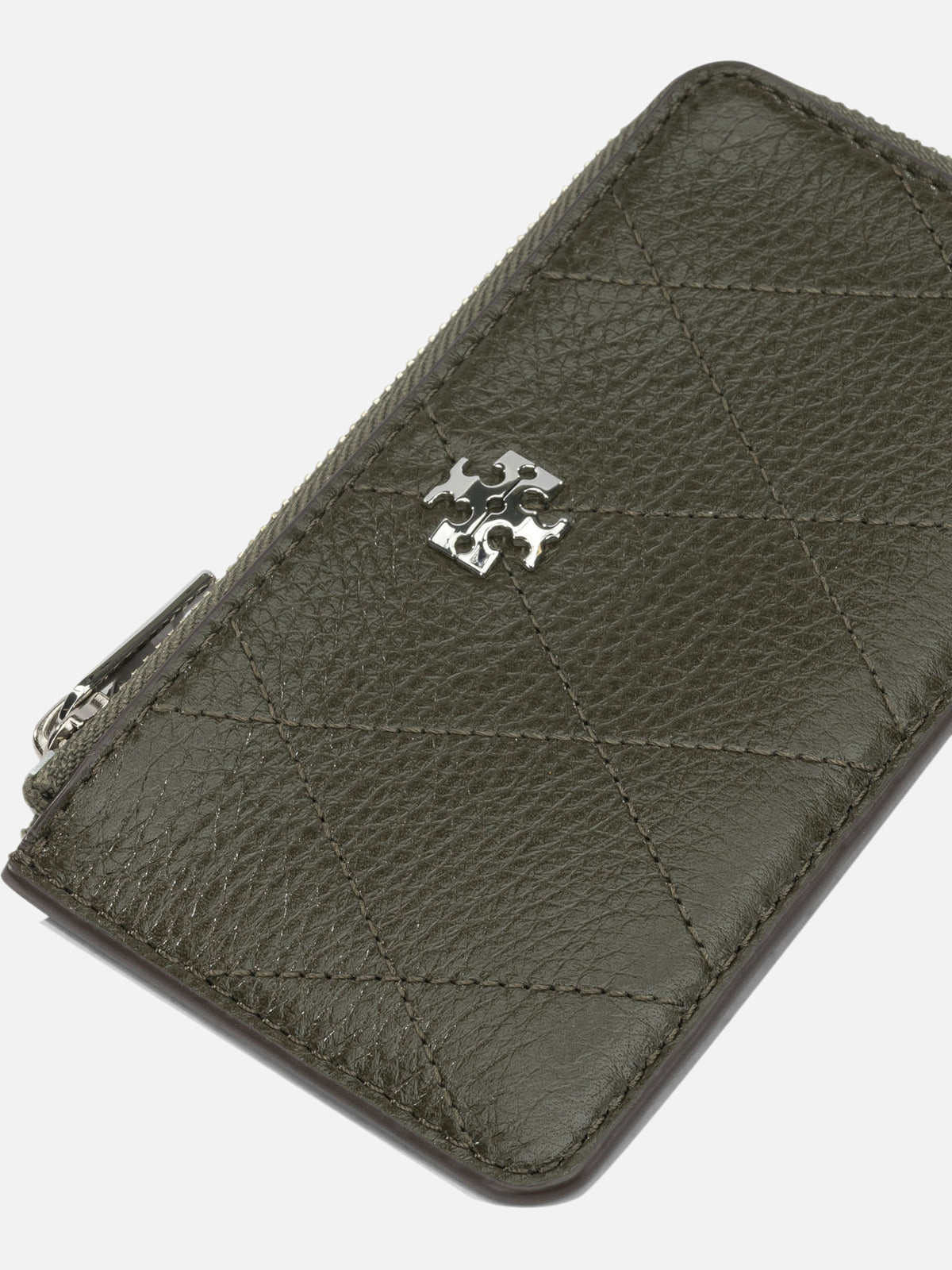 Tory Burch "Charlie Quilted" Card Holder Green - VIETTI