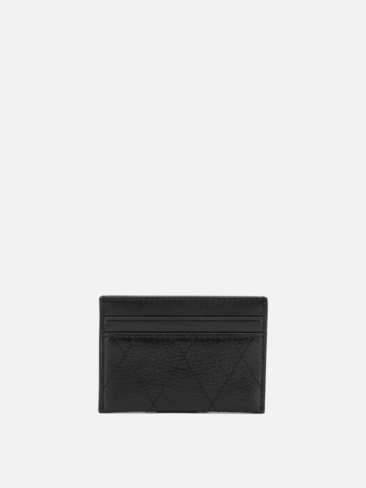Tory Burch "Charlie Quilted" Card Holder Black

