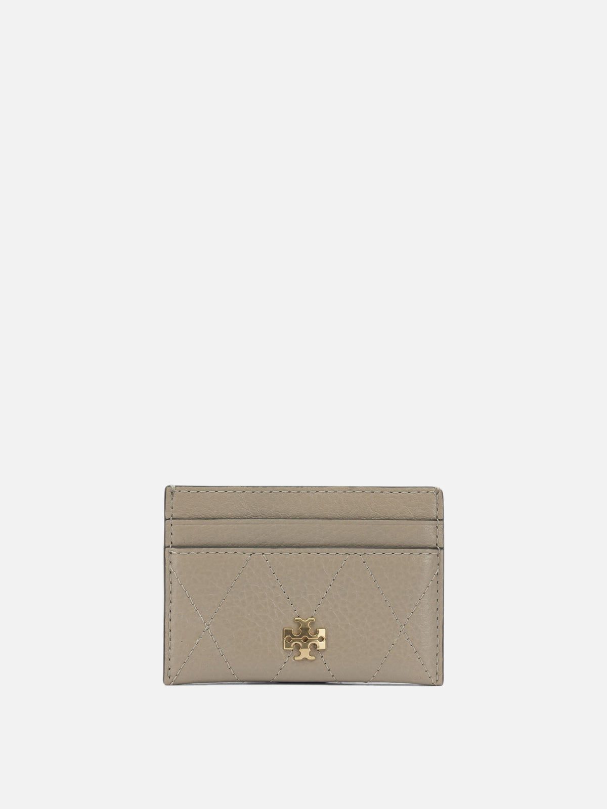 Tory Burch "Charlie Quilted" Card Holder Beige - VIETTI
