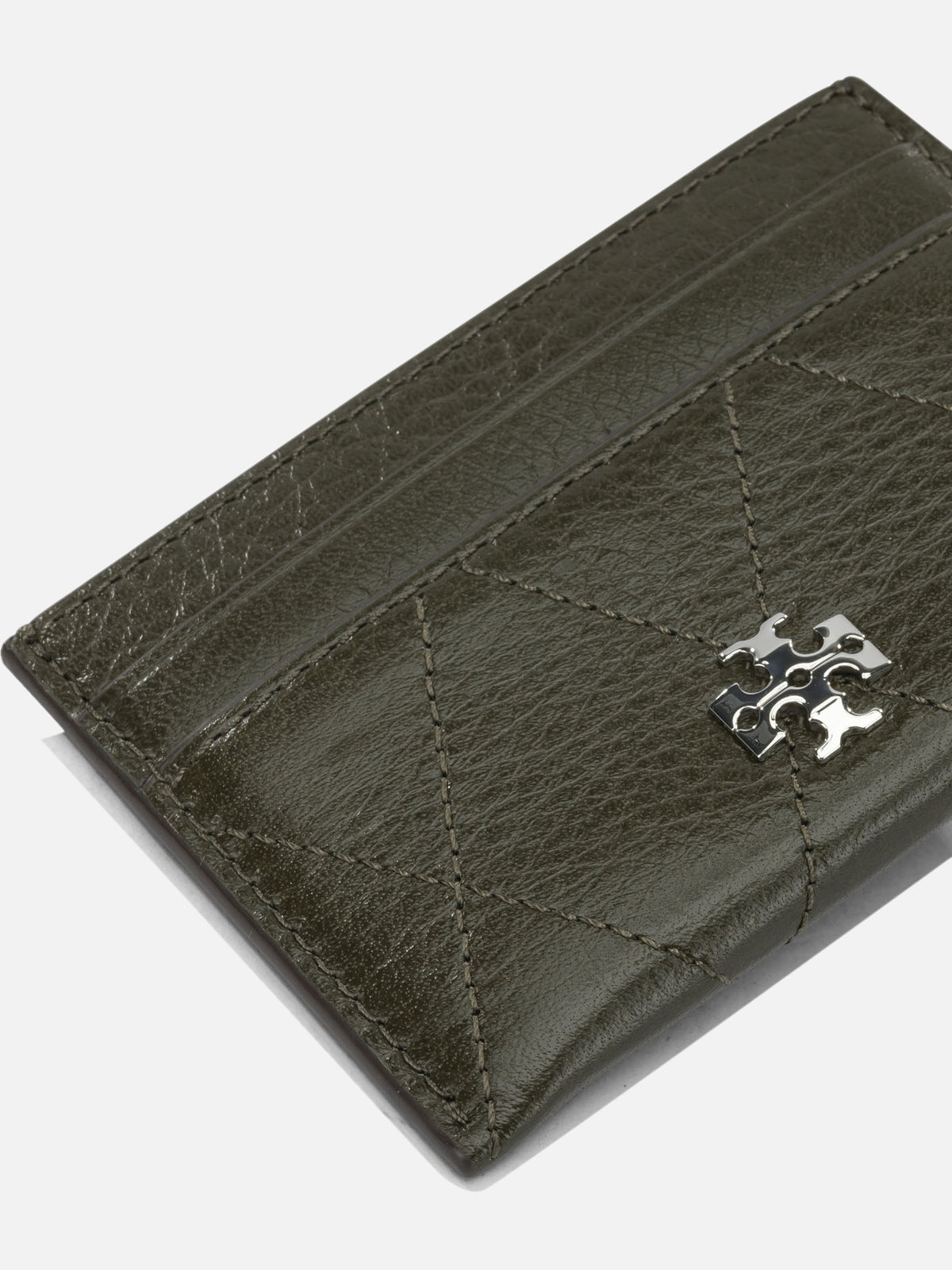 Tory Burch "Charlie Quilted" Card Holder Green - VIETTI