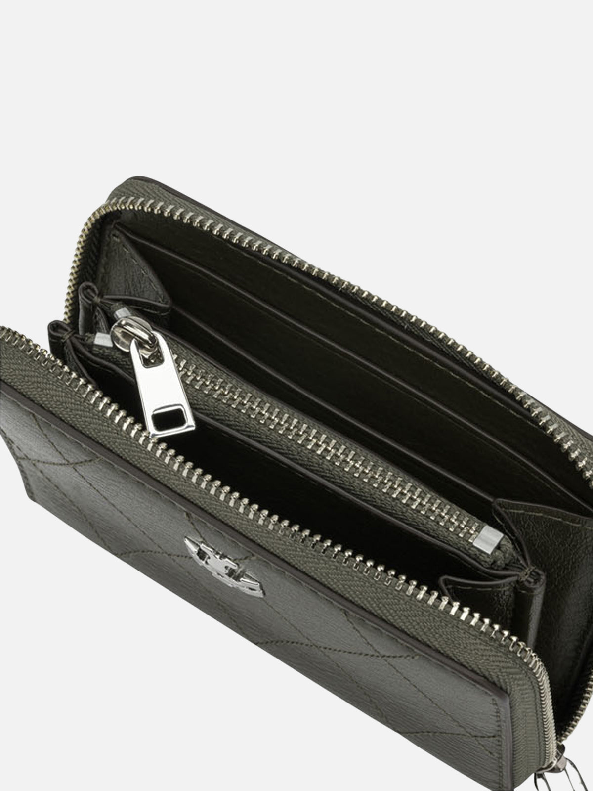 Tory Burch "Charlie" Wallet Green - VIETTI
