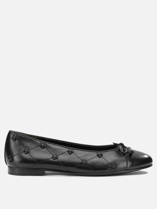 Tory Burch "Bunny" Classic Ballet Flats Black

