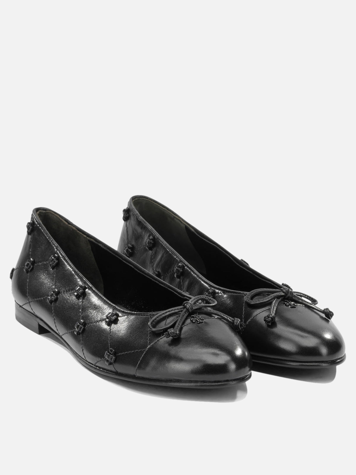 Tory Burch "Bunny" Classic Ballet Flats Black