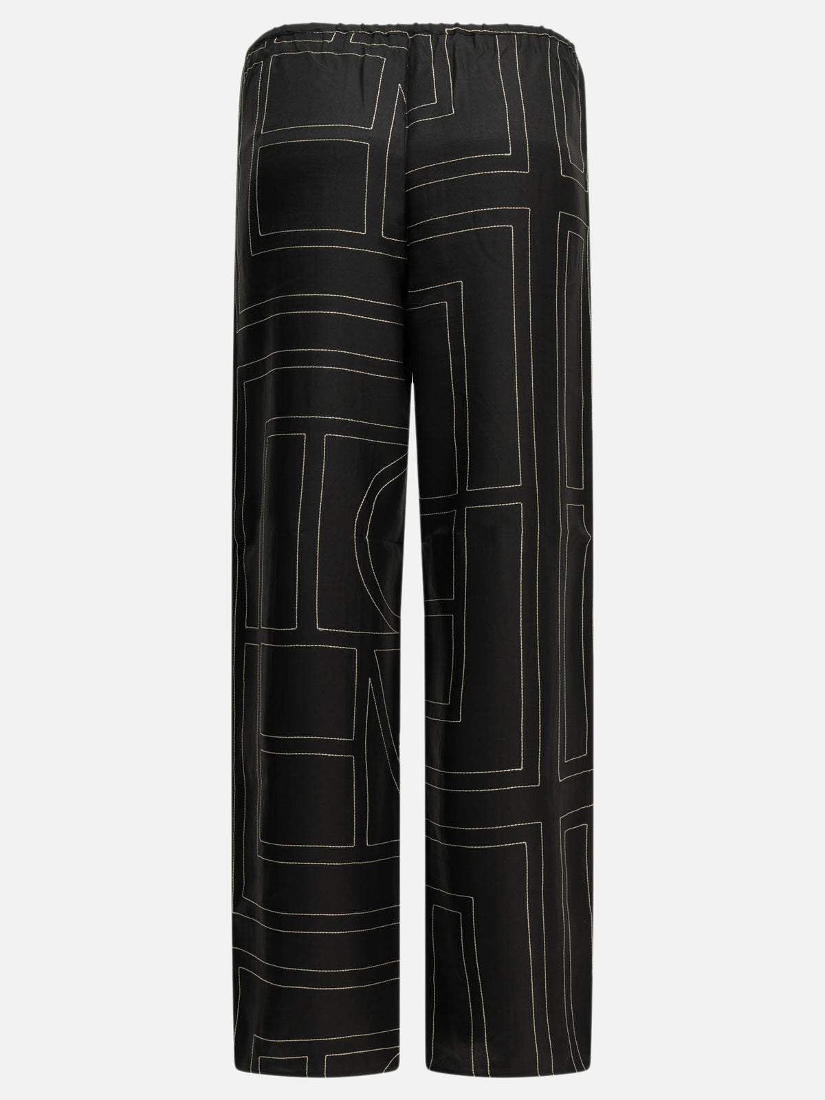 Toteme "Monogram" Casual Pants Black