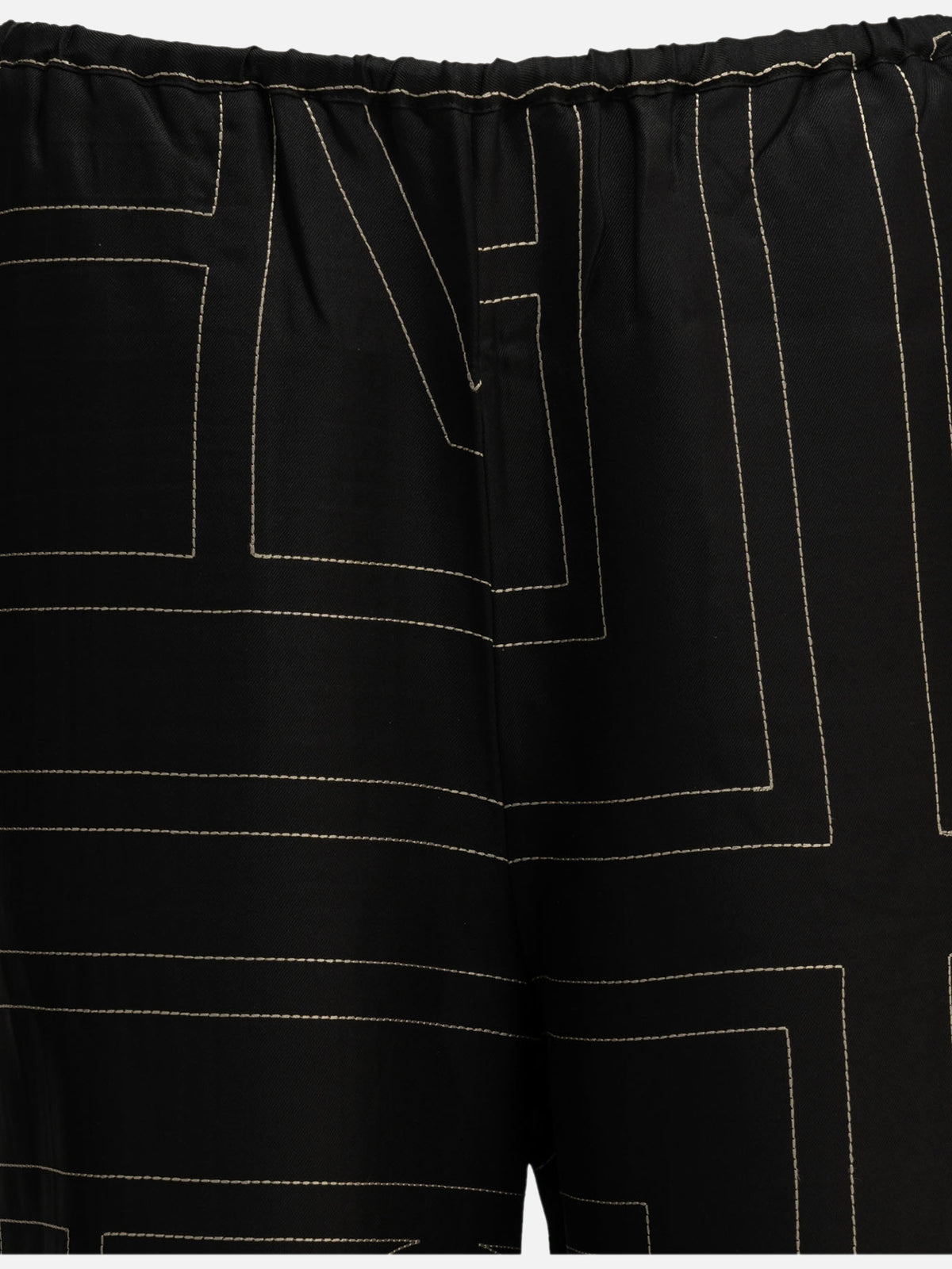 Toteme "Monogram" Casual Pants Black - VIETTI