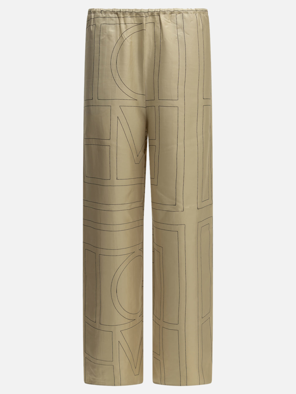 Toteme "Monogram" Casual Pants Beige

