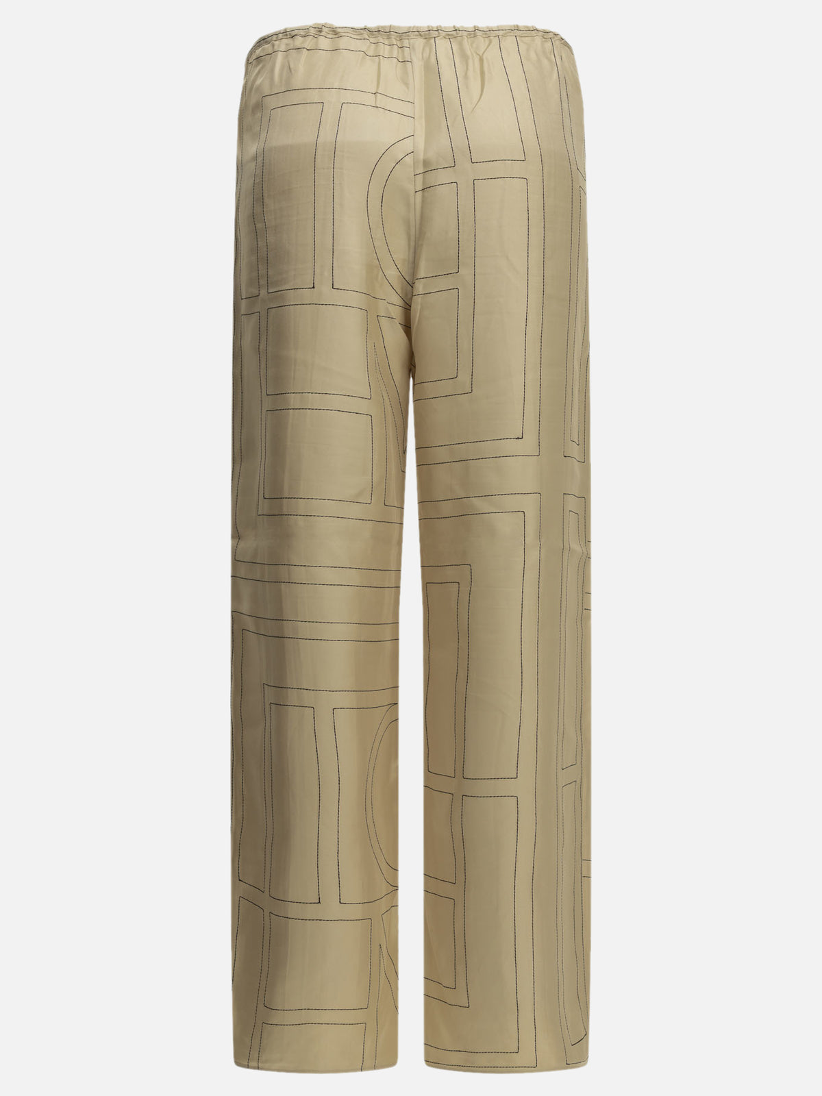 Toteme "Monogram" Casual Pants Beige