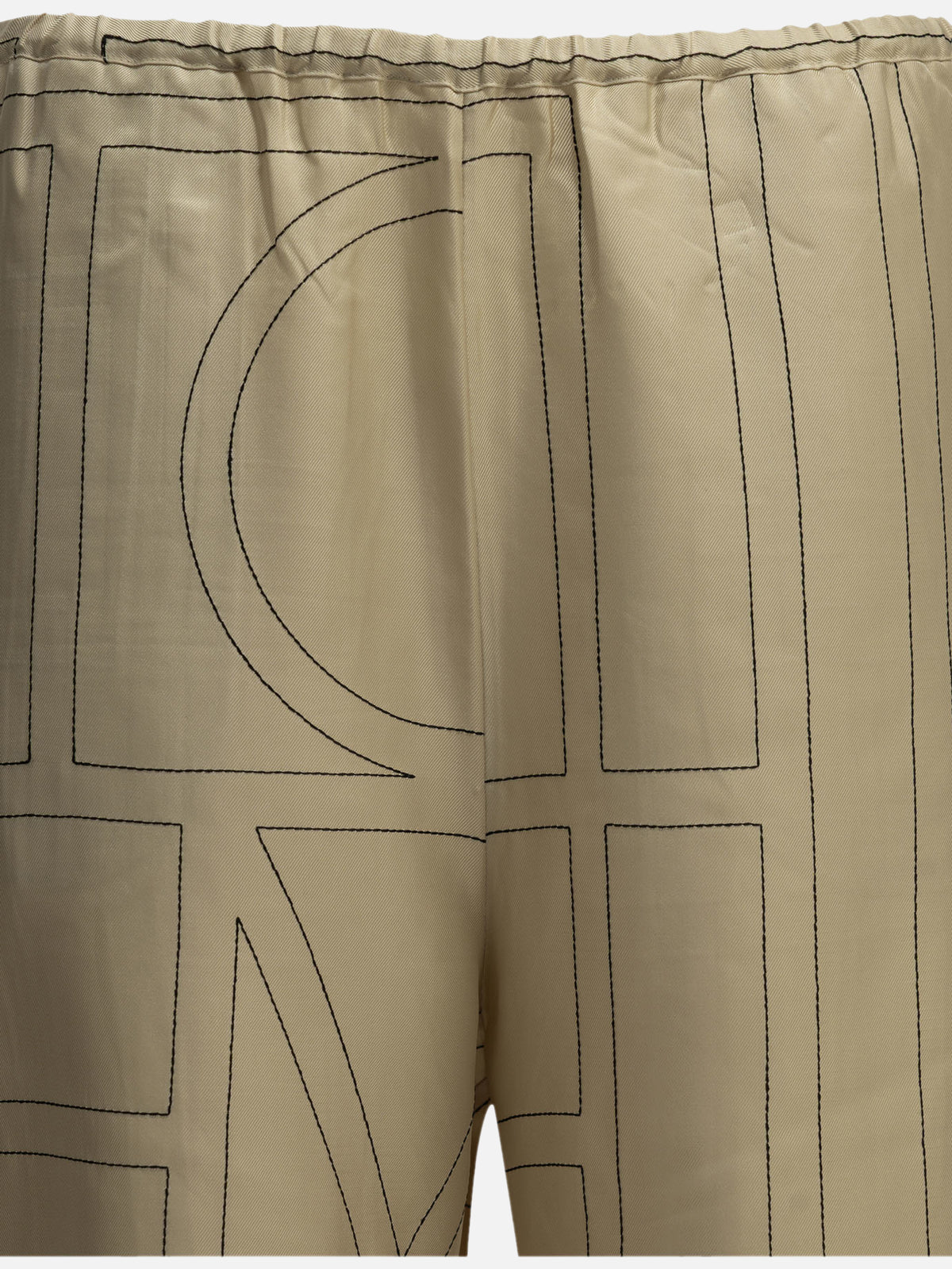 Toteme "Monogram" Casual Pants Beige

