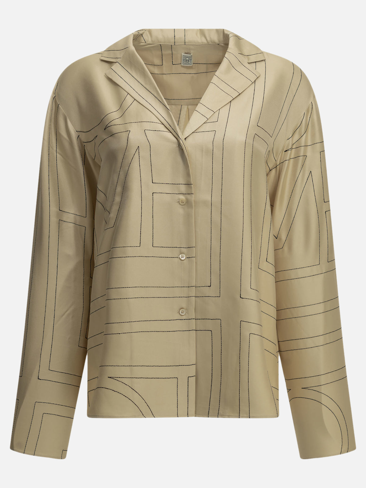 Toteme "Monogram" Casual Shirt Beige - VIETTI