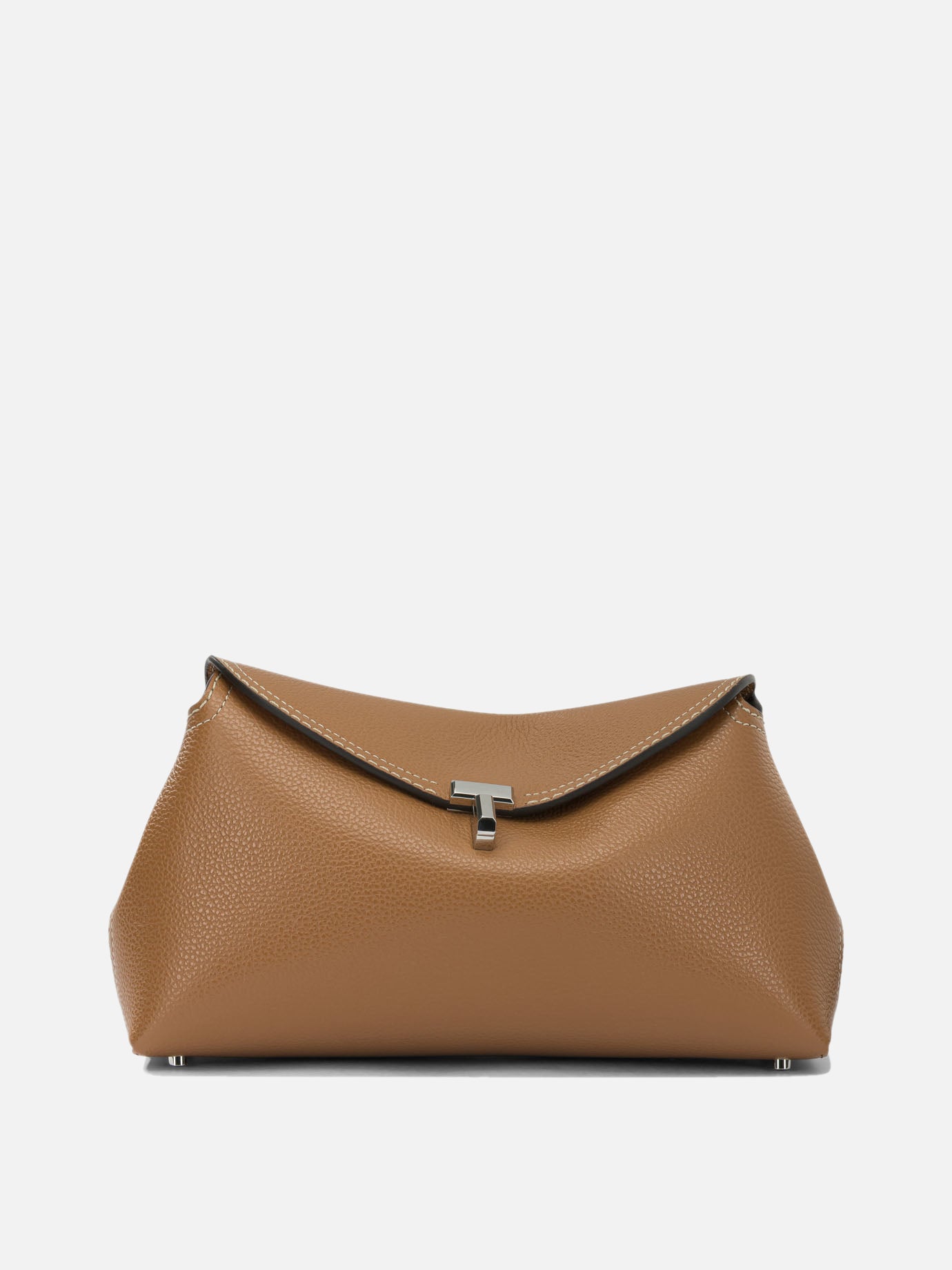 Pouch 100% cow leather - Lining: 60% polyurethane 40% polyamide  Brown - Toteme Women | PDP | VIETTI Online Store | thumbnail