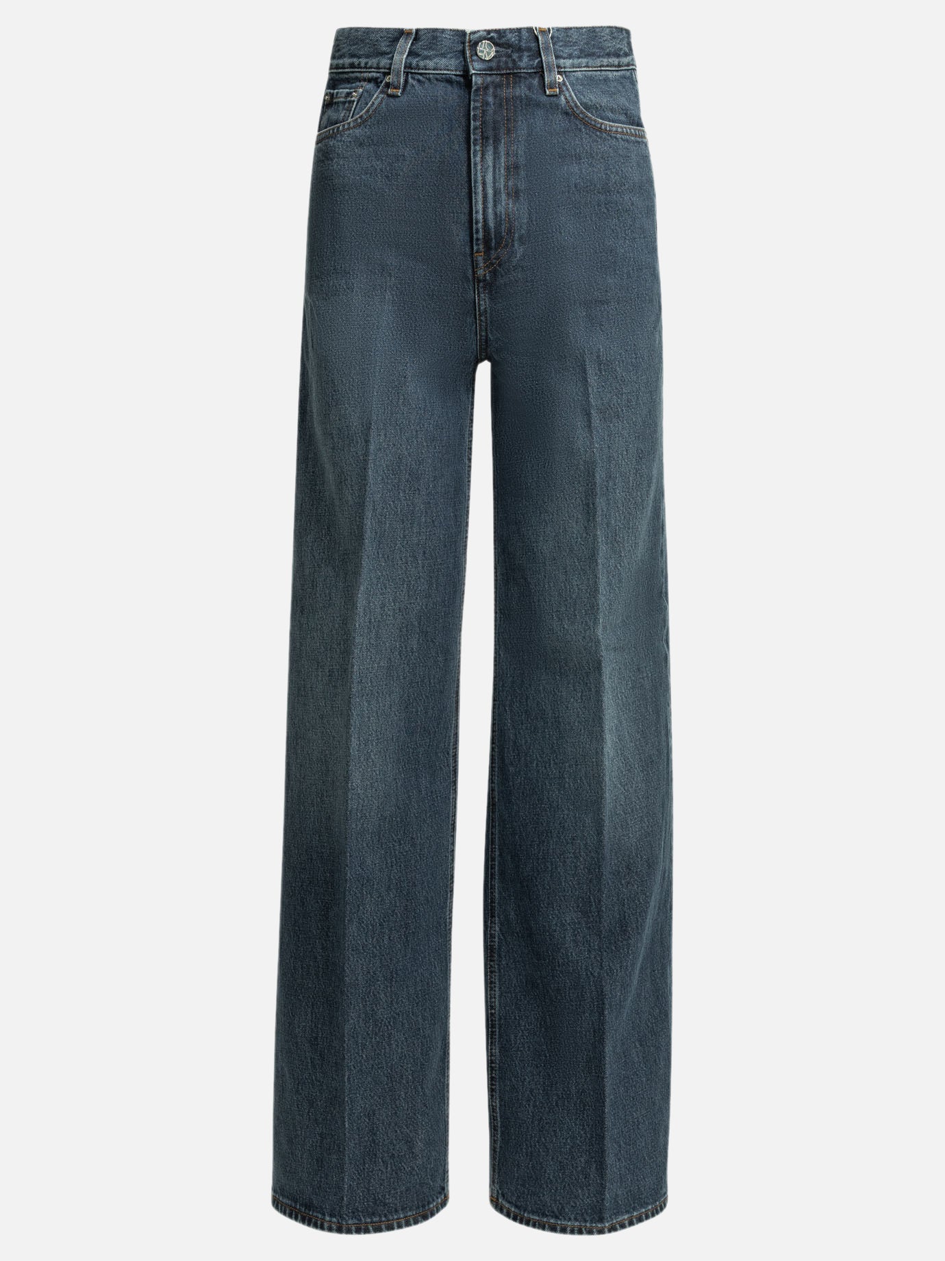 Wide-leg jeans Solid colour  Blue - Toteme Women | PDP | VIETTI Online Store | Zoom-Modal
