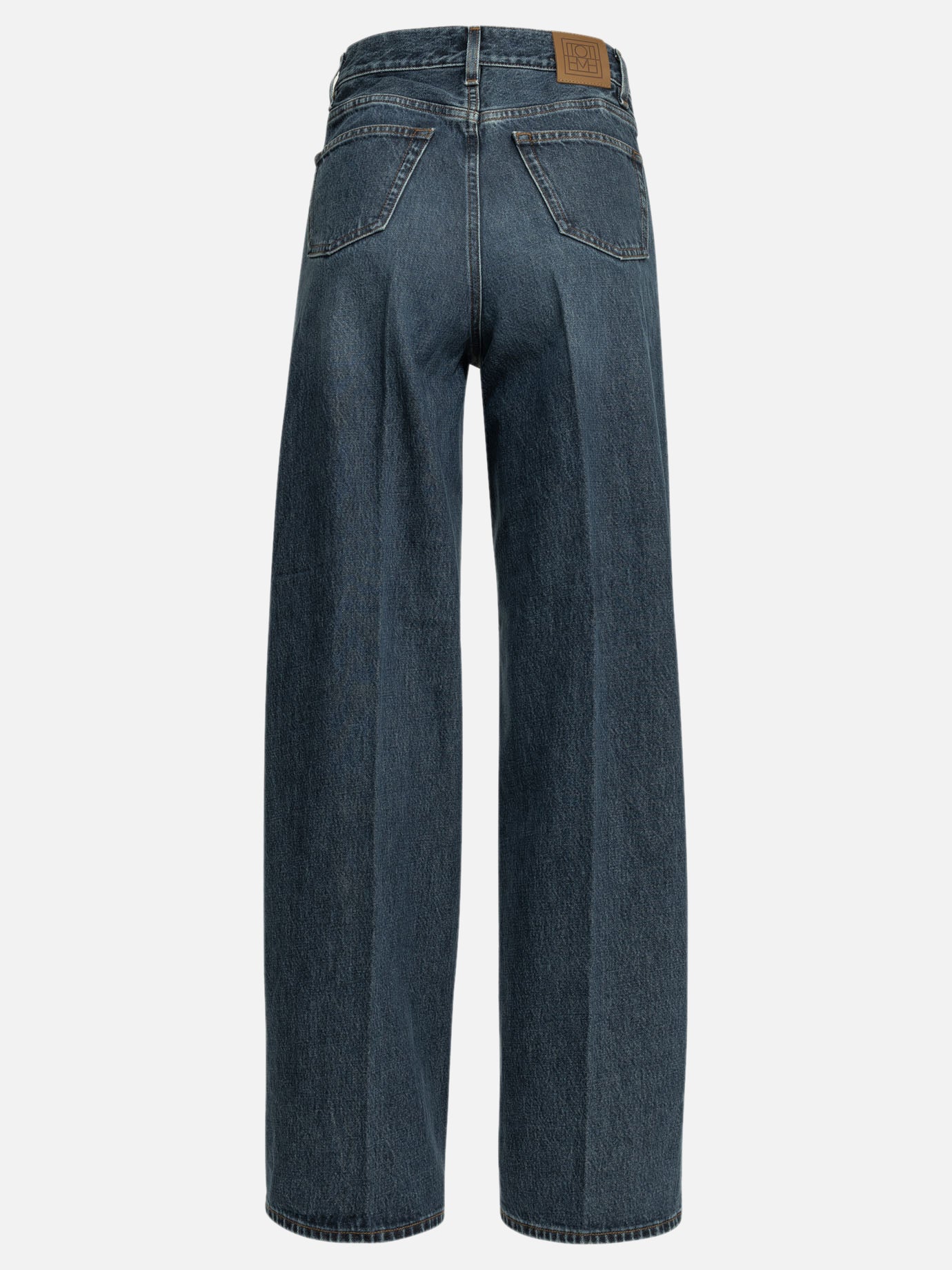 Wide-leg jeans Solid colour  Blue - Toteme Women | PDP | VIETTI Online Store | thumbnail_2