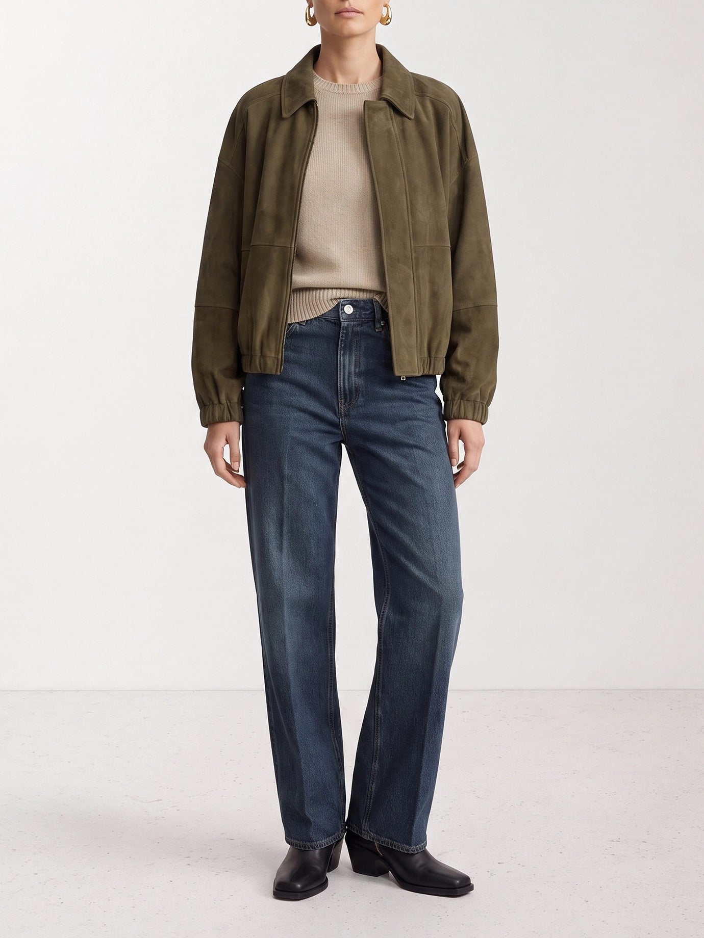 Wide-leg jeans Solid colour  Blue - Toteme Women | PDP | VIETTI Online Store | thumbnail_2