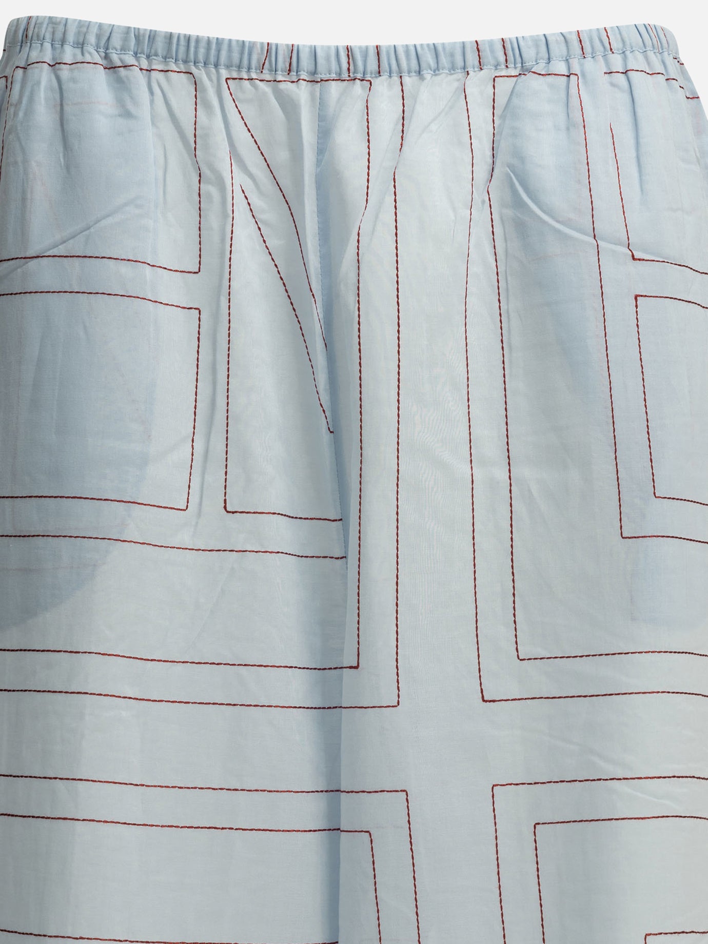 Leisure trousers Embroidered  Light blue - Toteme Women | PDP | VIETTI Online Store | Zoom-Modal_3
