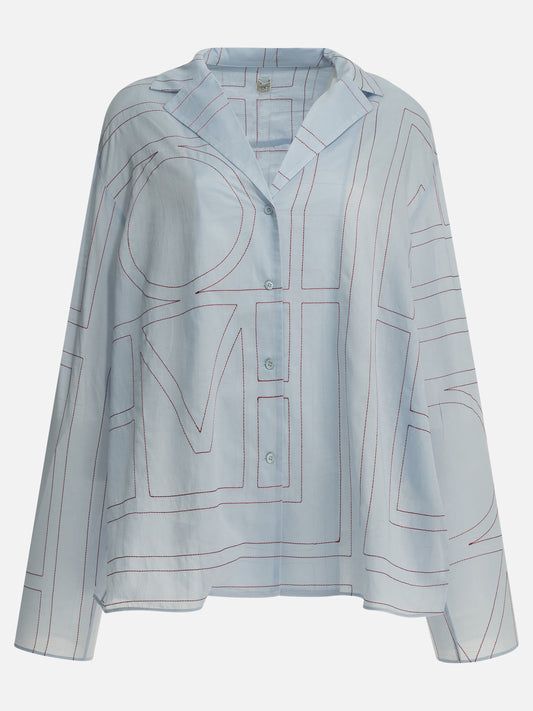 Casual shirts Embroidered  Light blue - Toteme Women | PDP | VIETTI Online Store 
