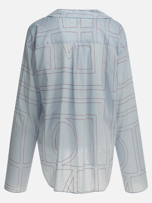 Casual shirts Embroidered  Light blue - Toteme Women | PDP | VIETTI Online Store | 2
