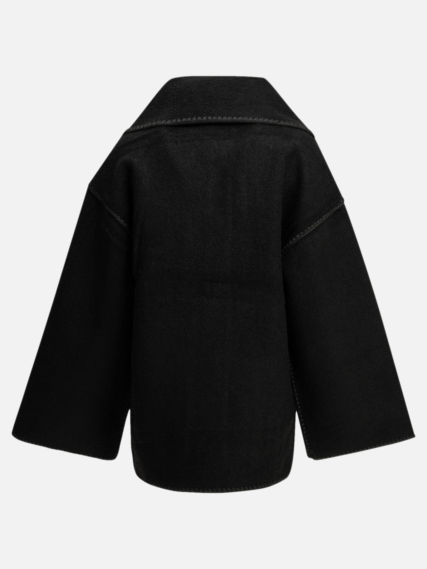 Toteme Short wool coat Black

