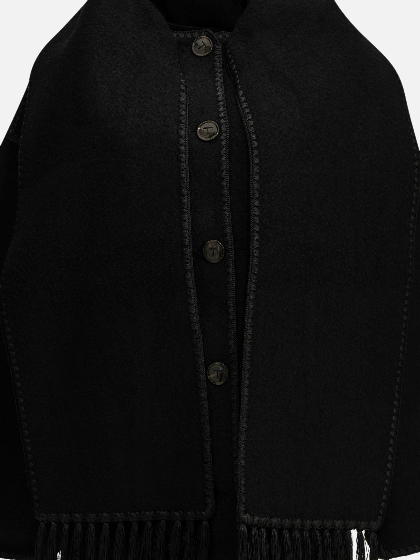 Toteme Short wool coat Black - VIETTI