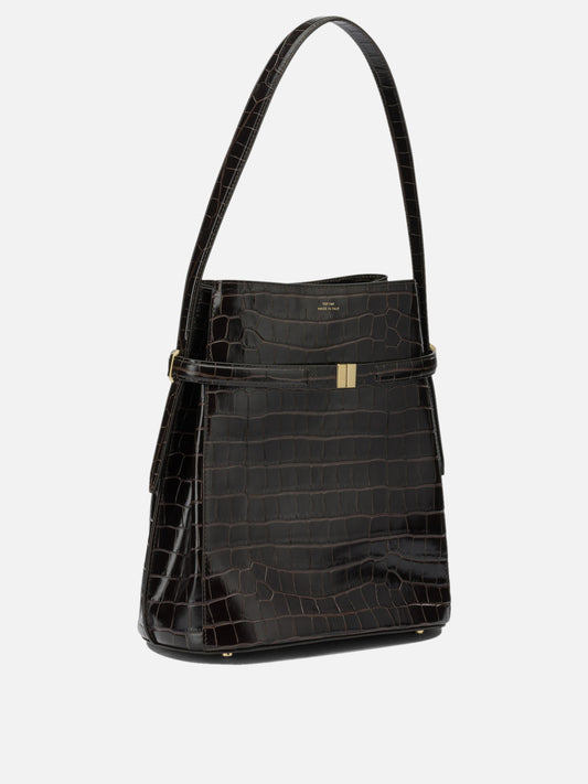 Toteme "Belted" Small Shoulder Bag Brown

