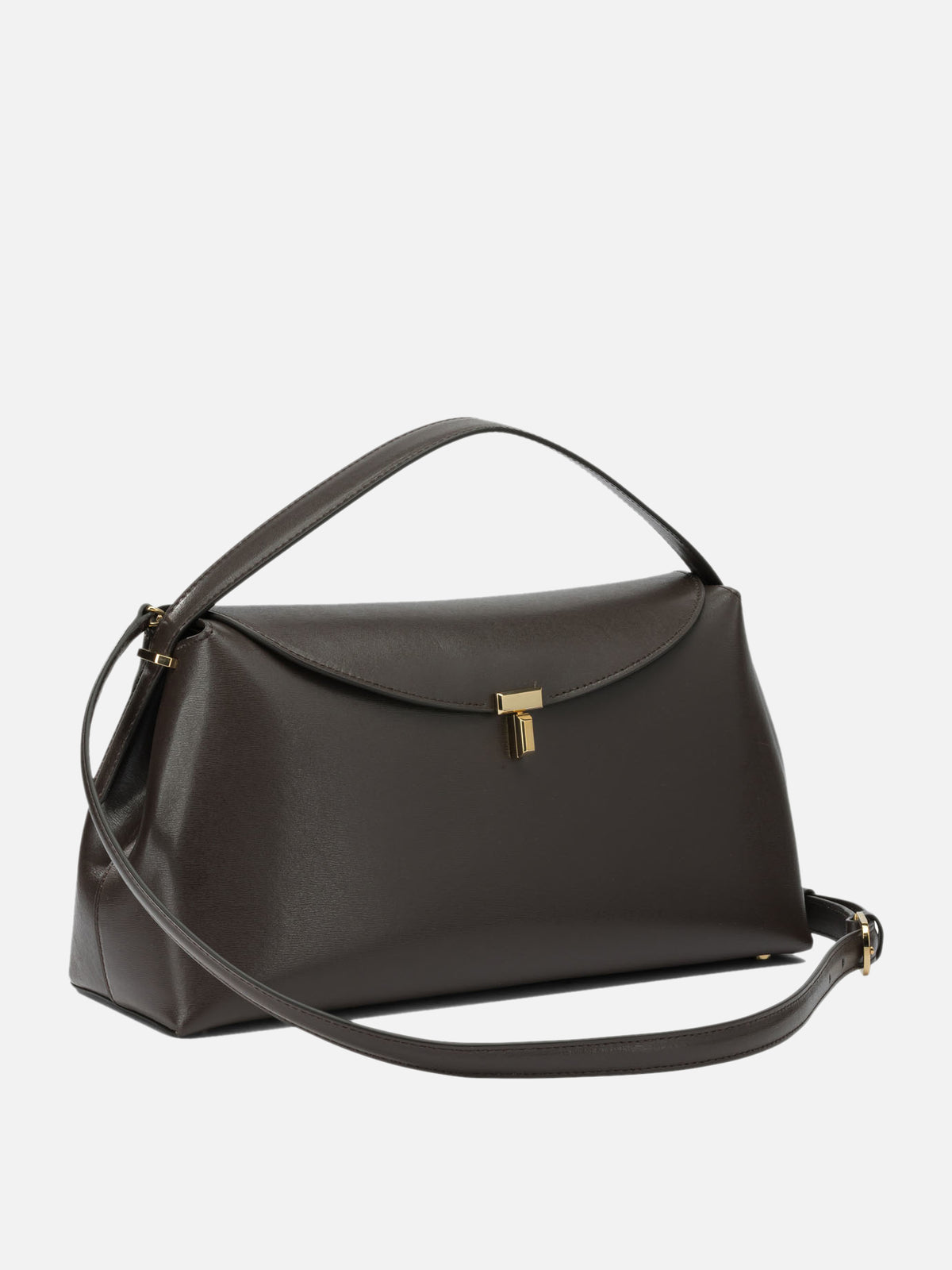 Toteme Borsa a mano "T-lock" media Marrone - VIETTI