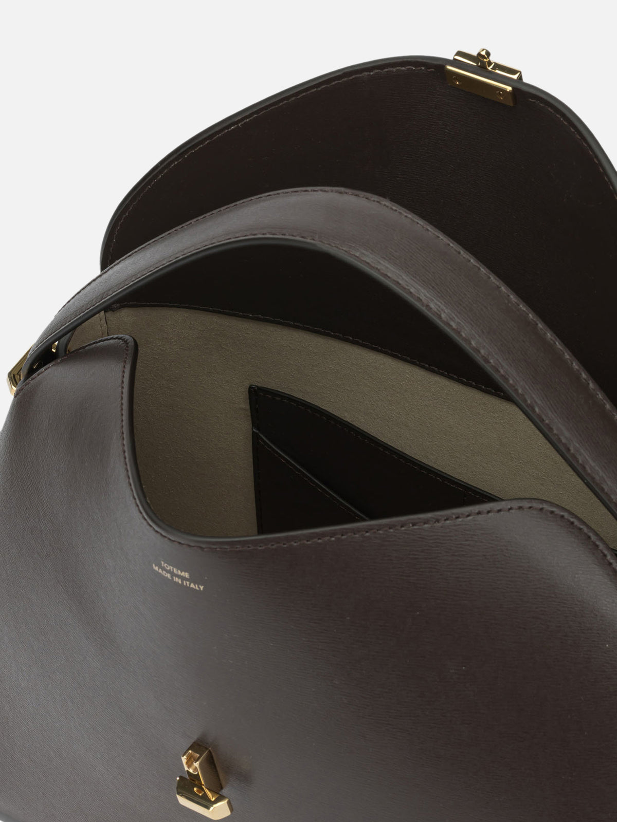 Toteme Borsa a mano "T-lock" media Marrone - VIETTI