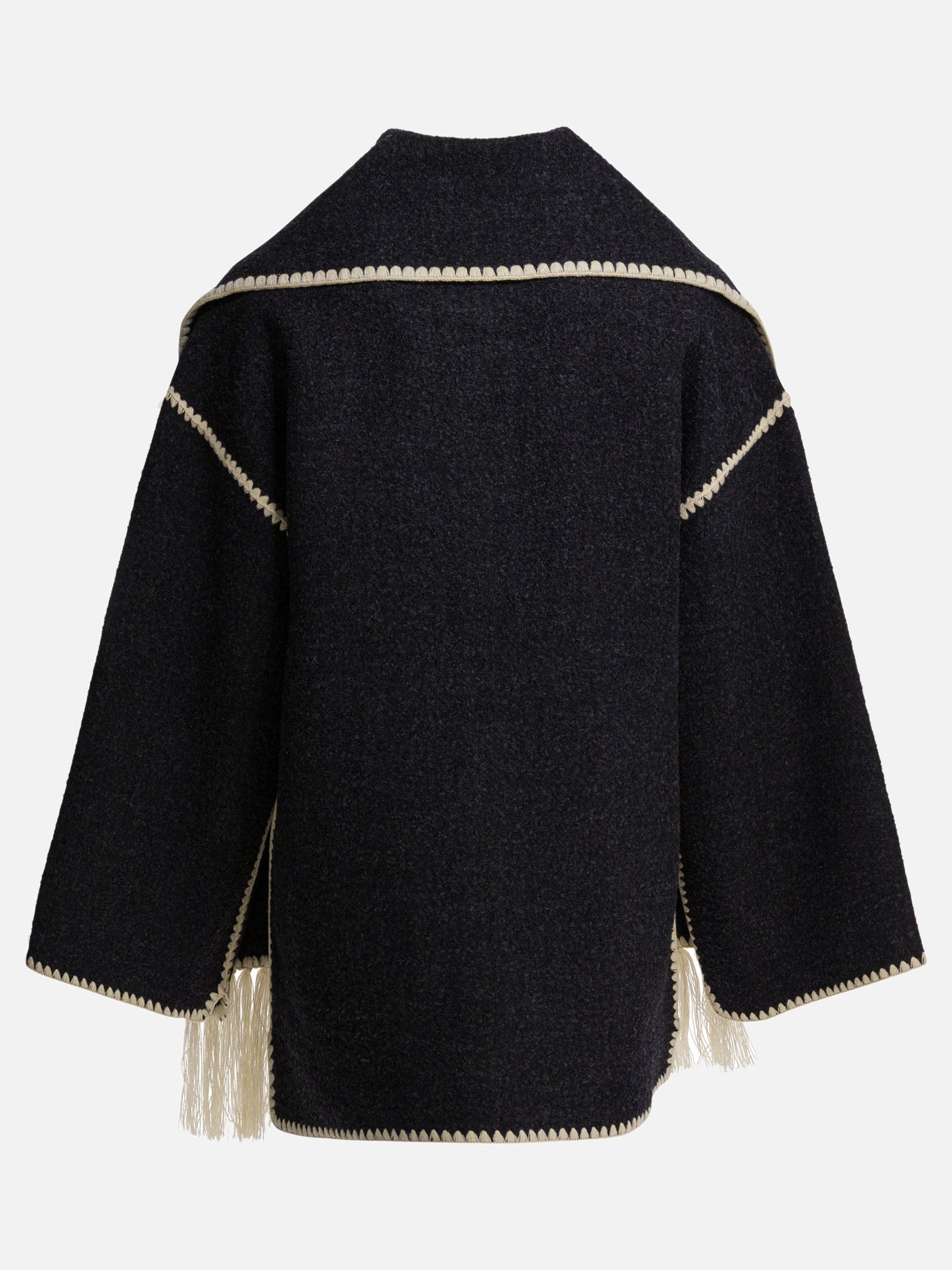 Short coats Solid colour  Grey - Toteme Women | PDP | VIETTI Online Store | thumbnail_2