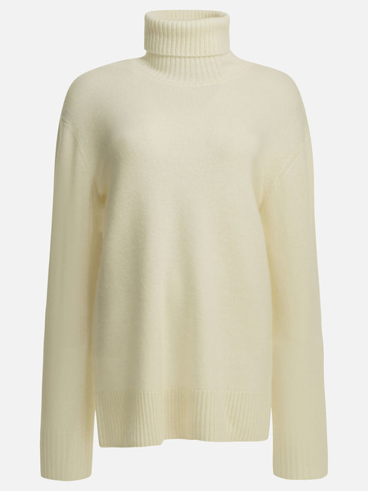 Turtleneck sweaters Solid colour  White - Toteme Women | PDP | VIETTI Online Store 
