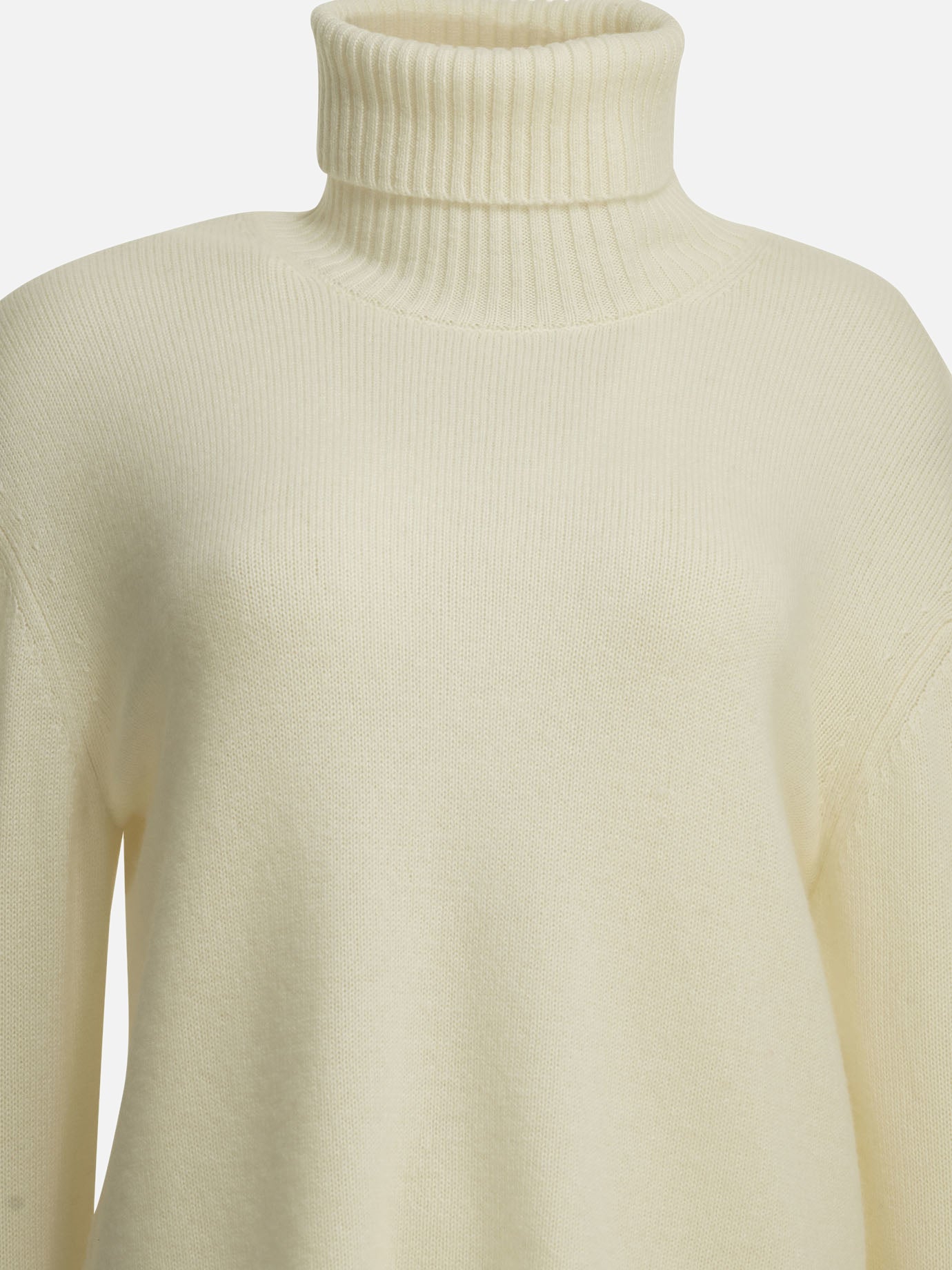 Turtleneck sweaters Solid colour  White - Toteme Women | PDP | VIETTI Online Store | thumbnail_3