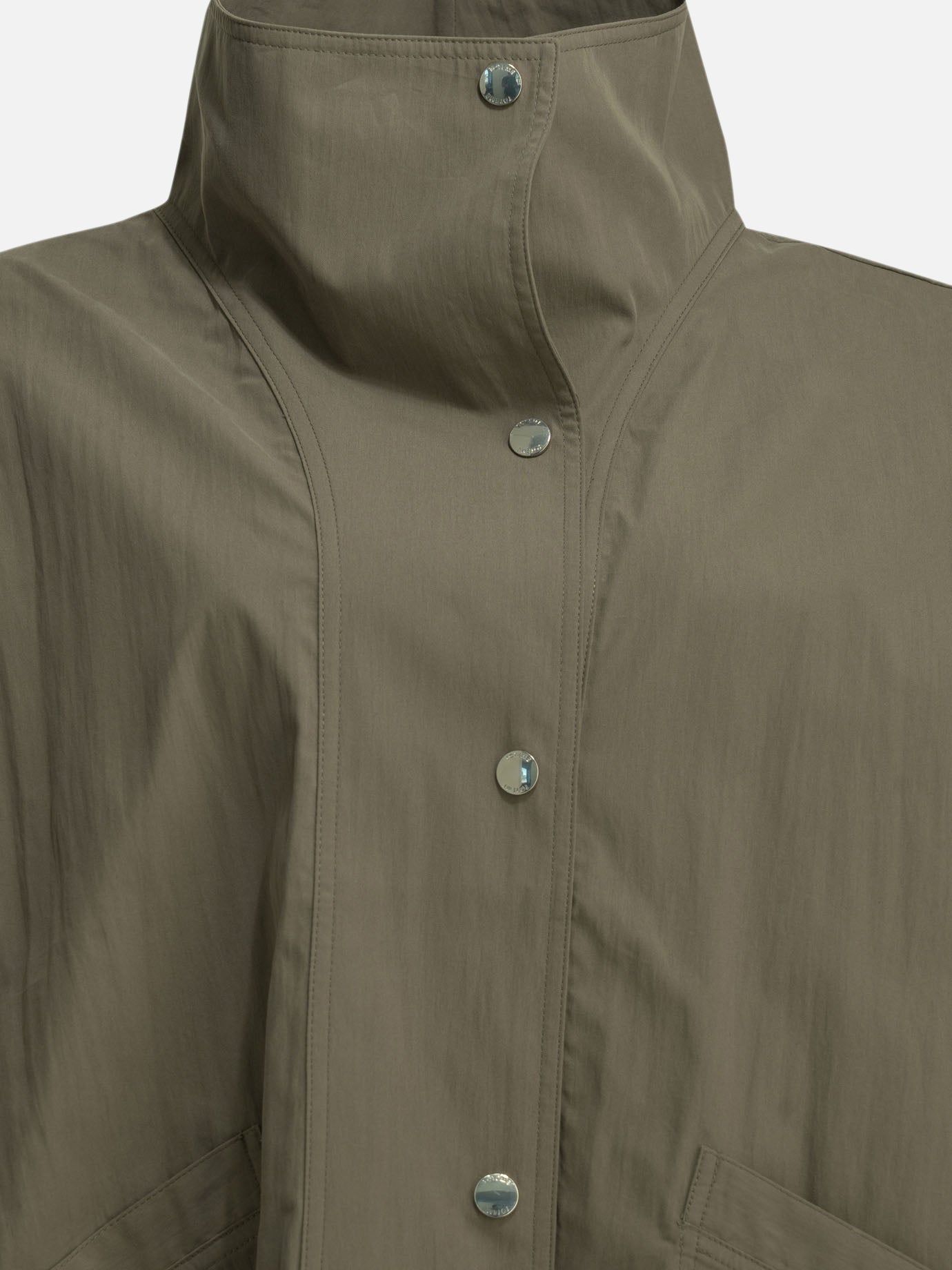 Raincoats & Trench coats Solid colour  Green - Toteme Women | PDP | VIETTI Online Store | thumbnail_5