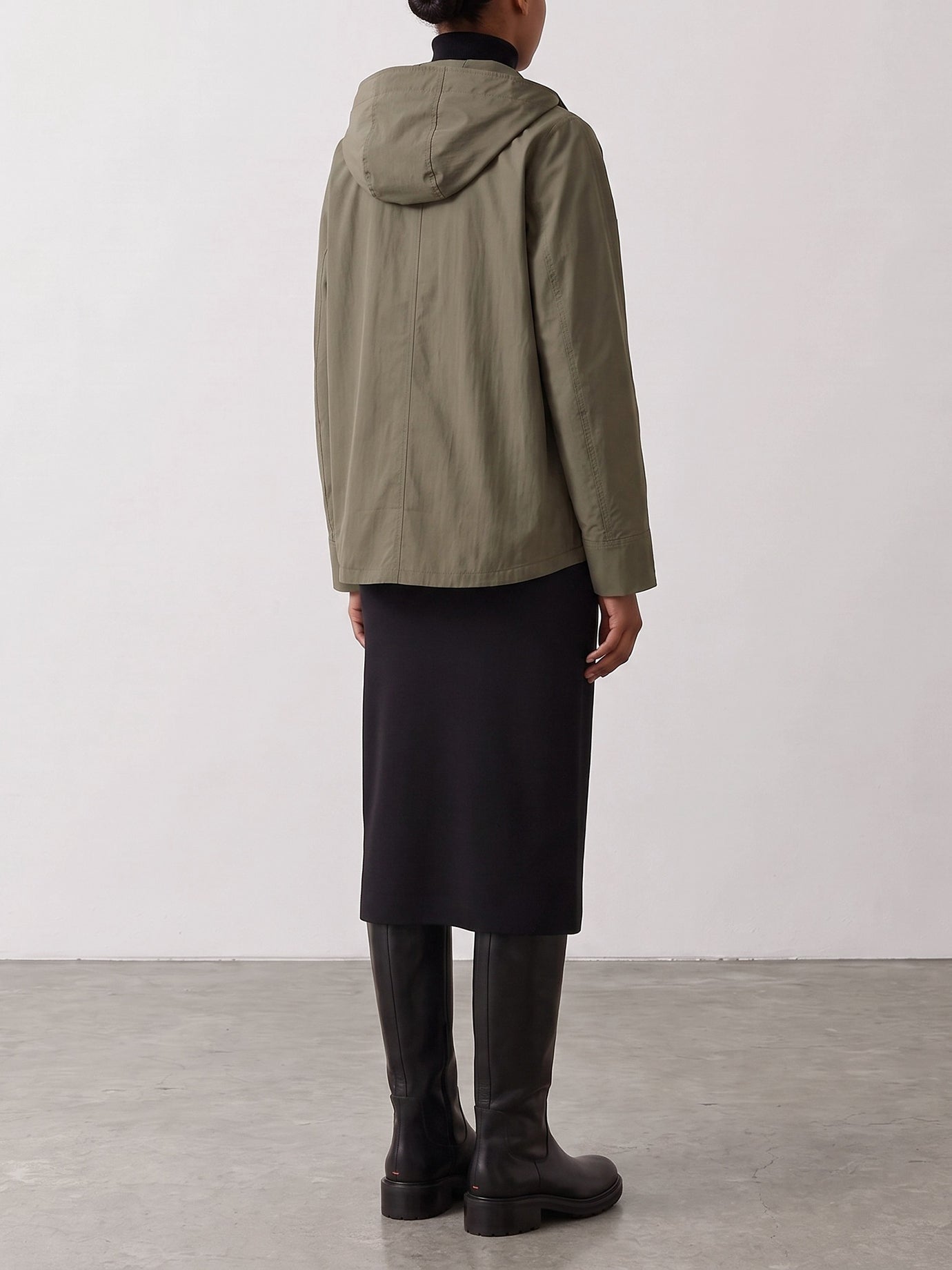 Raincoats & Trench coats Solid colour  Green - Toteme Women | PDP | VIETTI Online Store | thumbnail_3