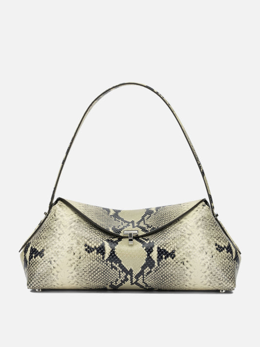 Toteme "T-lock" Medium Shoulder Bag Beige

