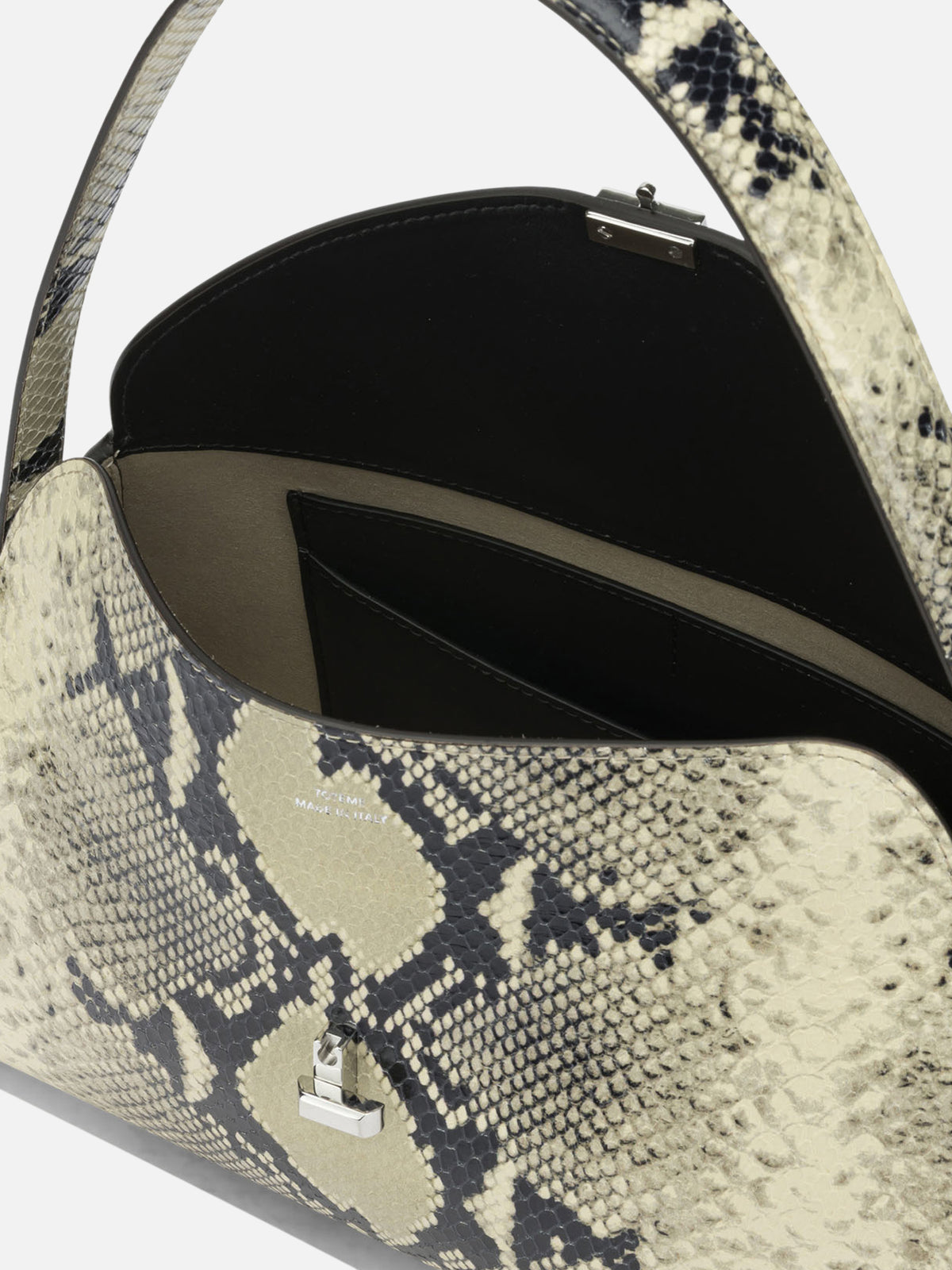 Toteme "T-lock" Medium Shoulder Bag Beige - VIETTI