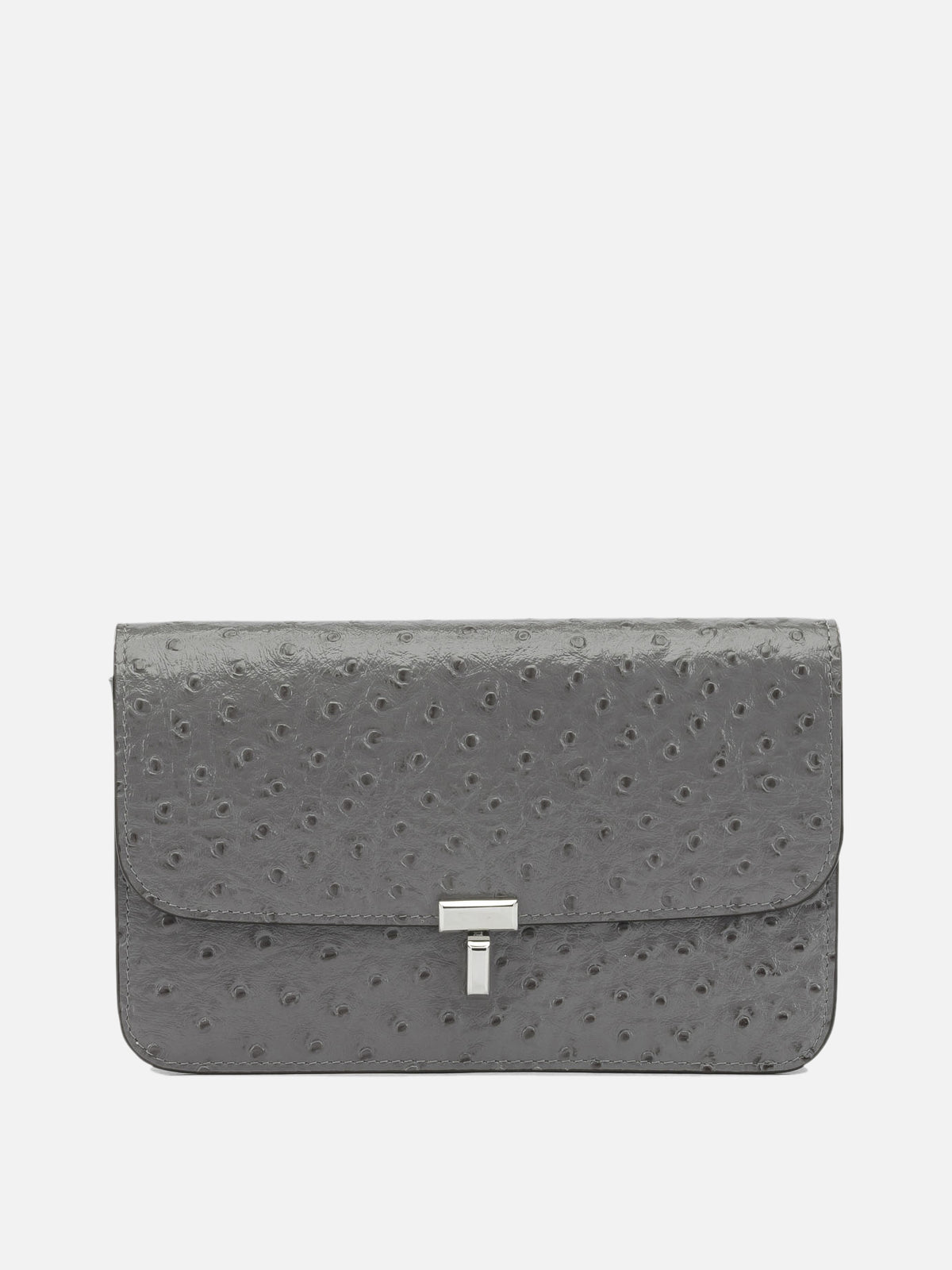 Toteme "T-lock" Small Shoulder Bag Grey - VIETTI
