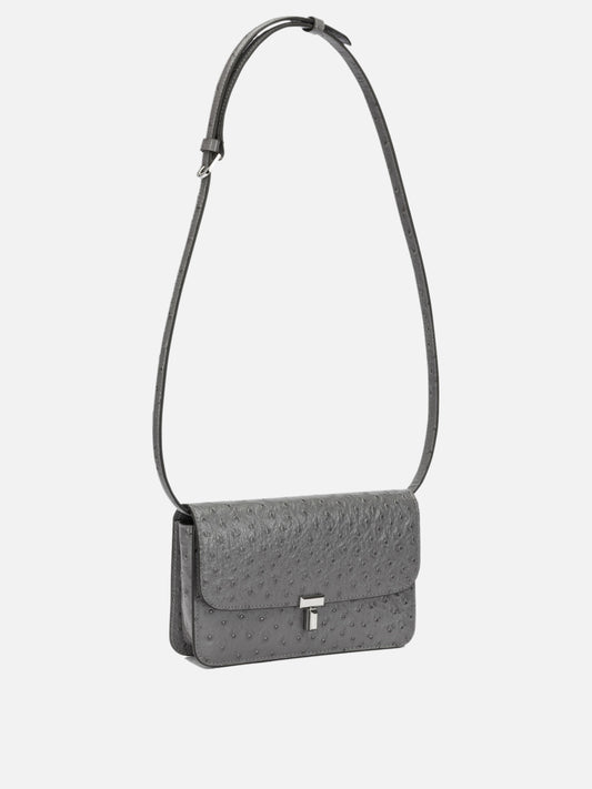 Toteme "T-lock" Small Shoulder Bag Grey

